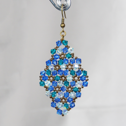 Hook pierces - Bronze brass - Earrings Rhombus Marissa - Hook pierces - Bronze brass - Laiton bronze